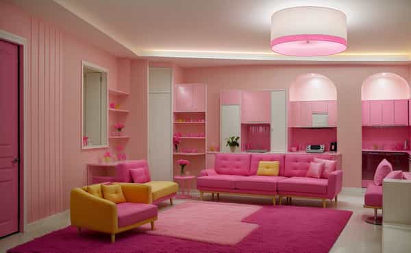 Bold and vibrant, using hot pink to inject fun, passion, and a touch of playfulness into spaces.